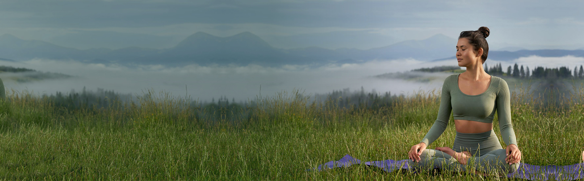 a person in fresh air